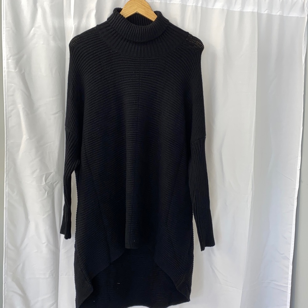 Poncho/Sweater Dress- Black